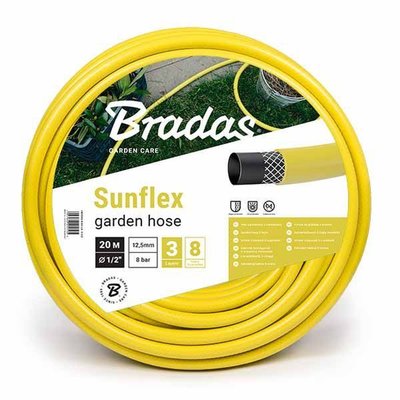 Шланг для поливу SUNFLEX 3/4″ - 25м Bradas Польща жовтий WMS3/425 25666 фото